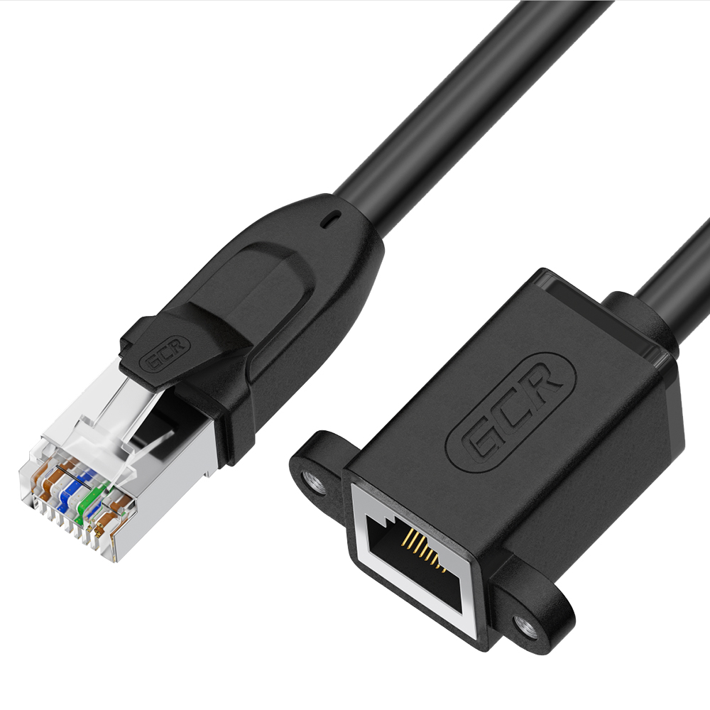 Удлинитель GCR RJ45-RJ45 вилка - гнездо 2м (GCR-53717)