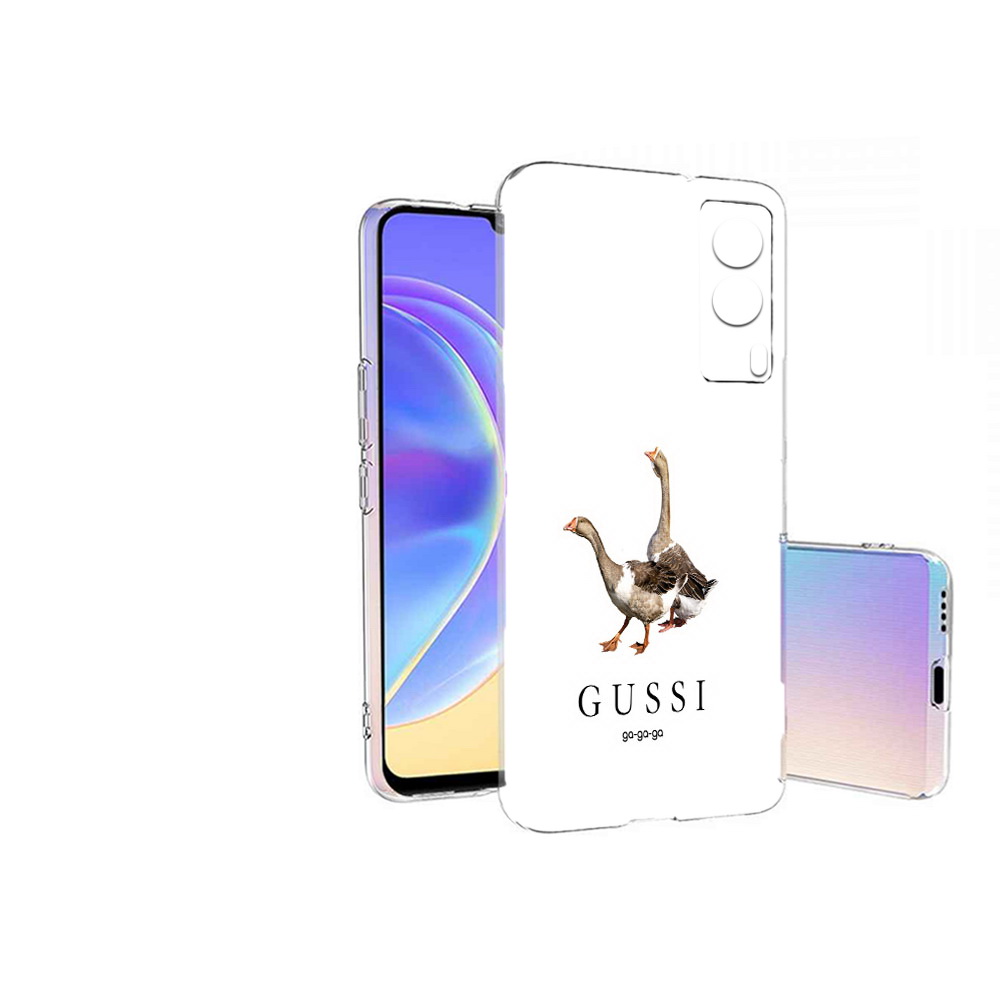 

Чехол MyPads Tocco для Vivo V21E Гусси бренд (PT161736.380.56), Прозрачный, Tocco