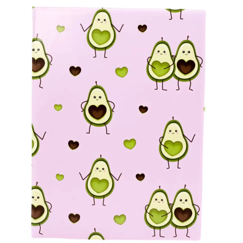 

Папка для документов унисекс Avocado in love розовая, Розовый, Avocado in love
