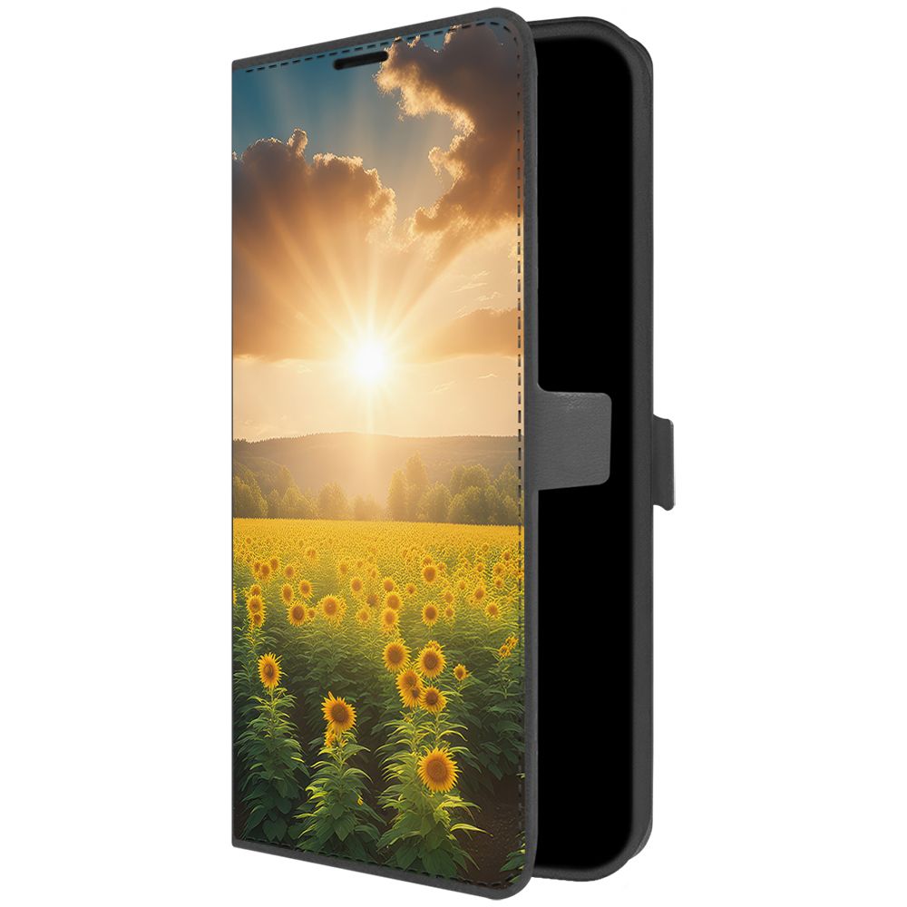 

Чехол-книжка Krutoff Eco Book для Xiaomi Redmi 9 Солнечно (черный)