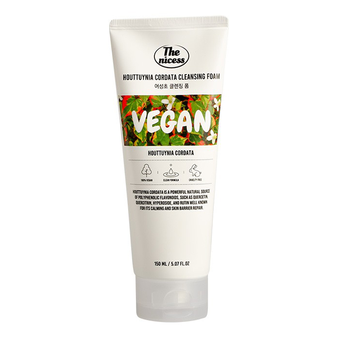 Пенка для лица The nicess Vegan Очищающая 150 мл