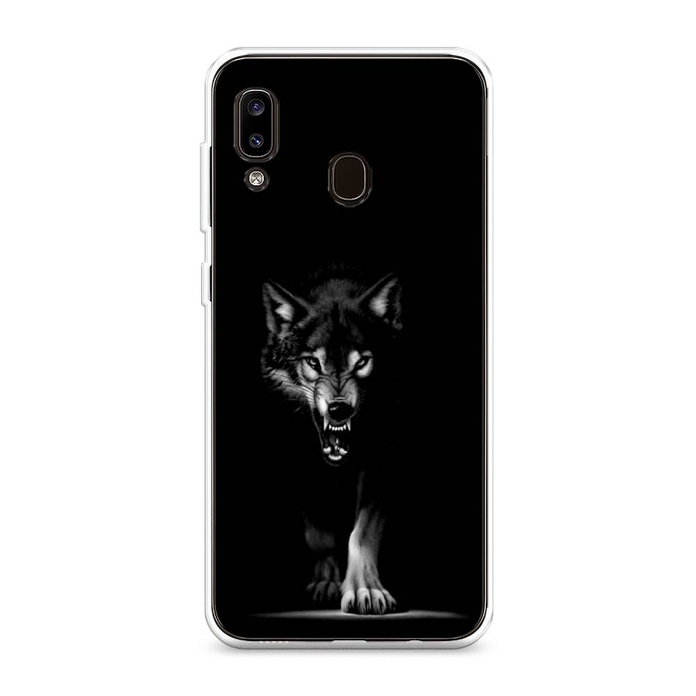 

Чехол Awog на Samsung Galaxy A20/A30 "Волк выходит из ночи", Разноцветный, 27650-1
