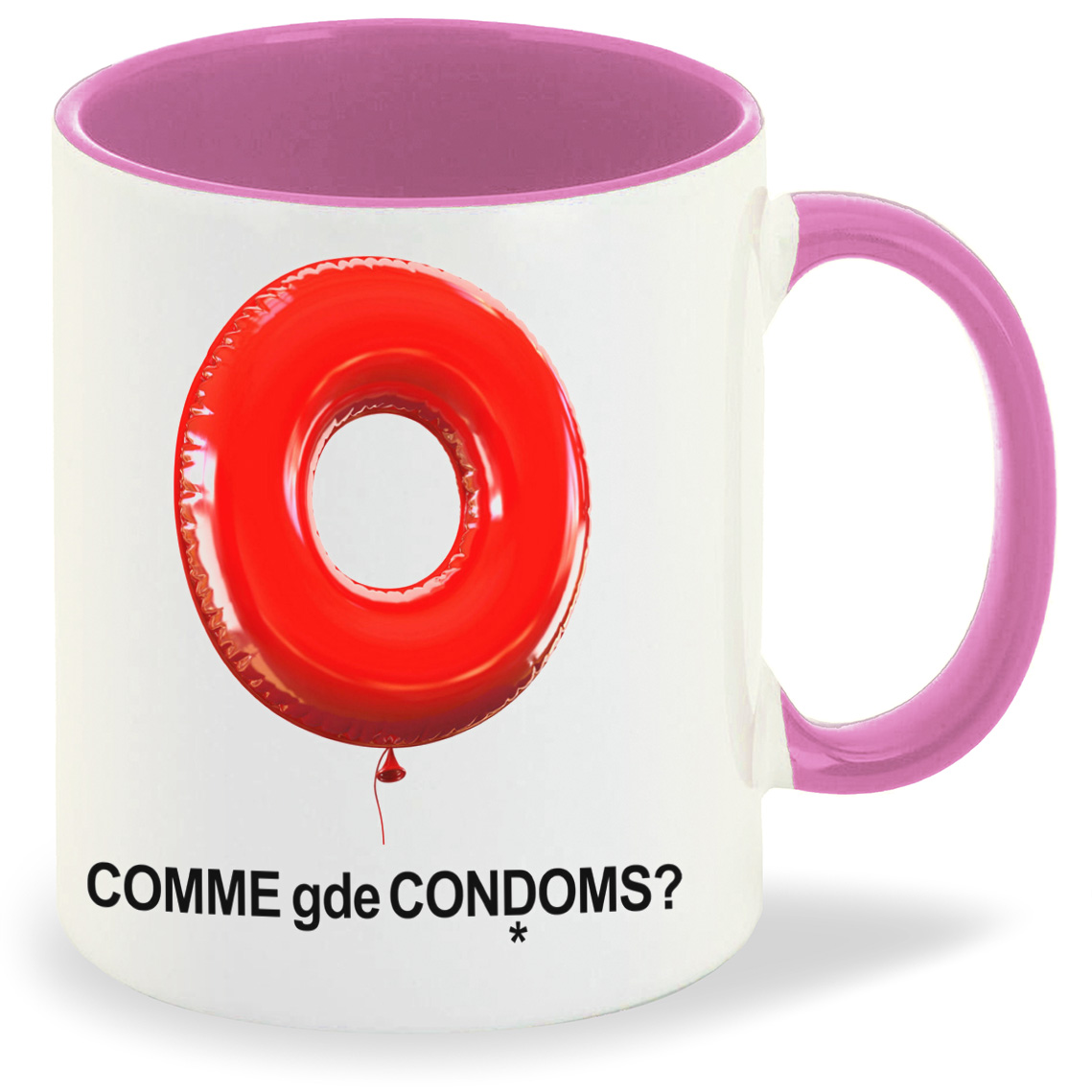 

Кружка CoolPodarok Comme gde condoms, Comme gde condoms