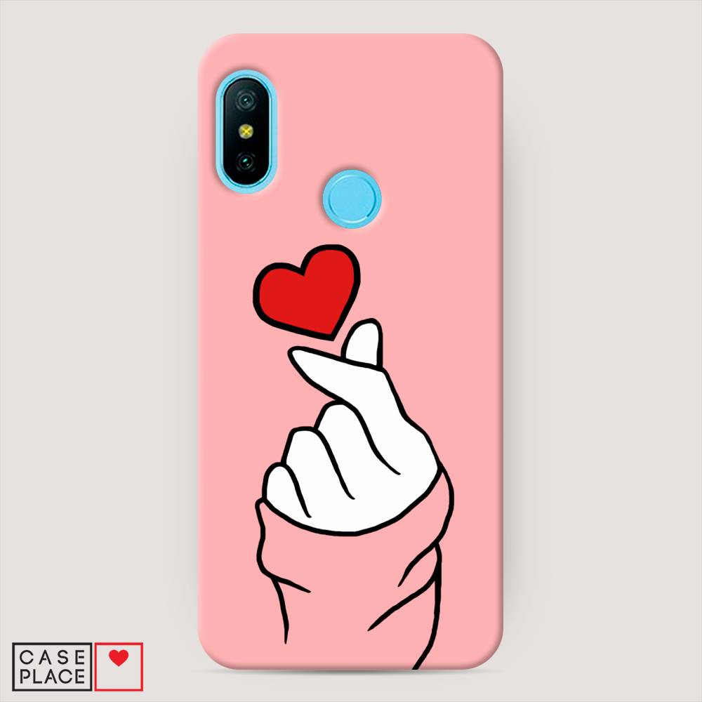 

Пластиковый чехол "Милое сердечко" на Xiaomi Redmi 6 Pro, 34020-5