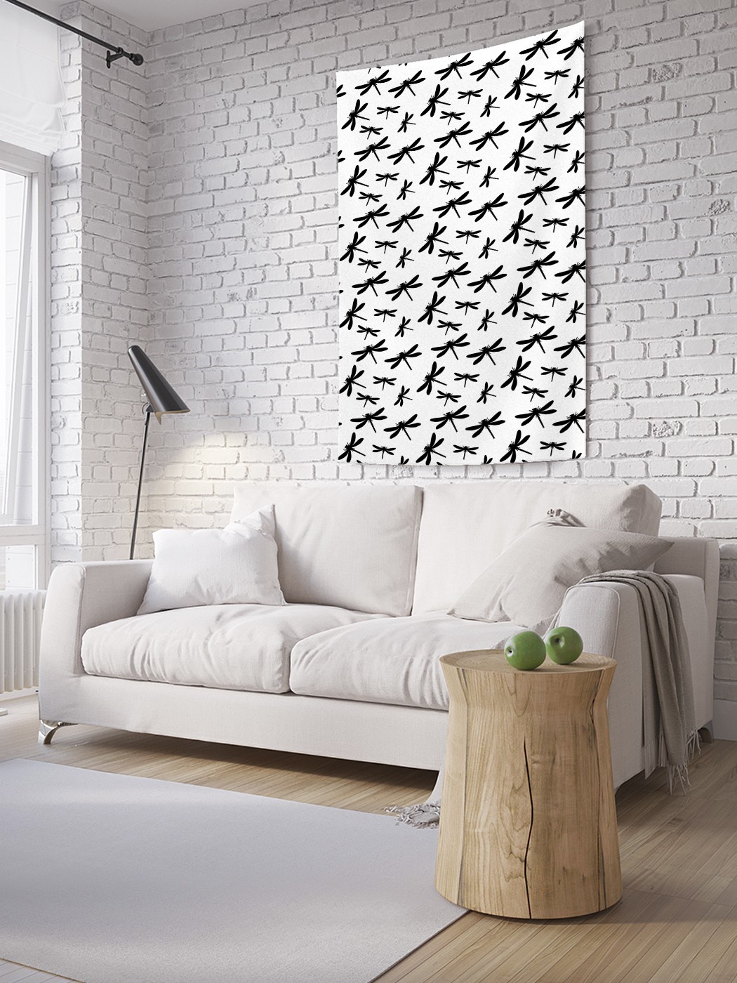 

Вертикальное фотопанно на стену JoyArty Силуэты стрекоз 150x200 см, Силуэты стрекоз