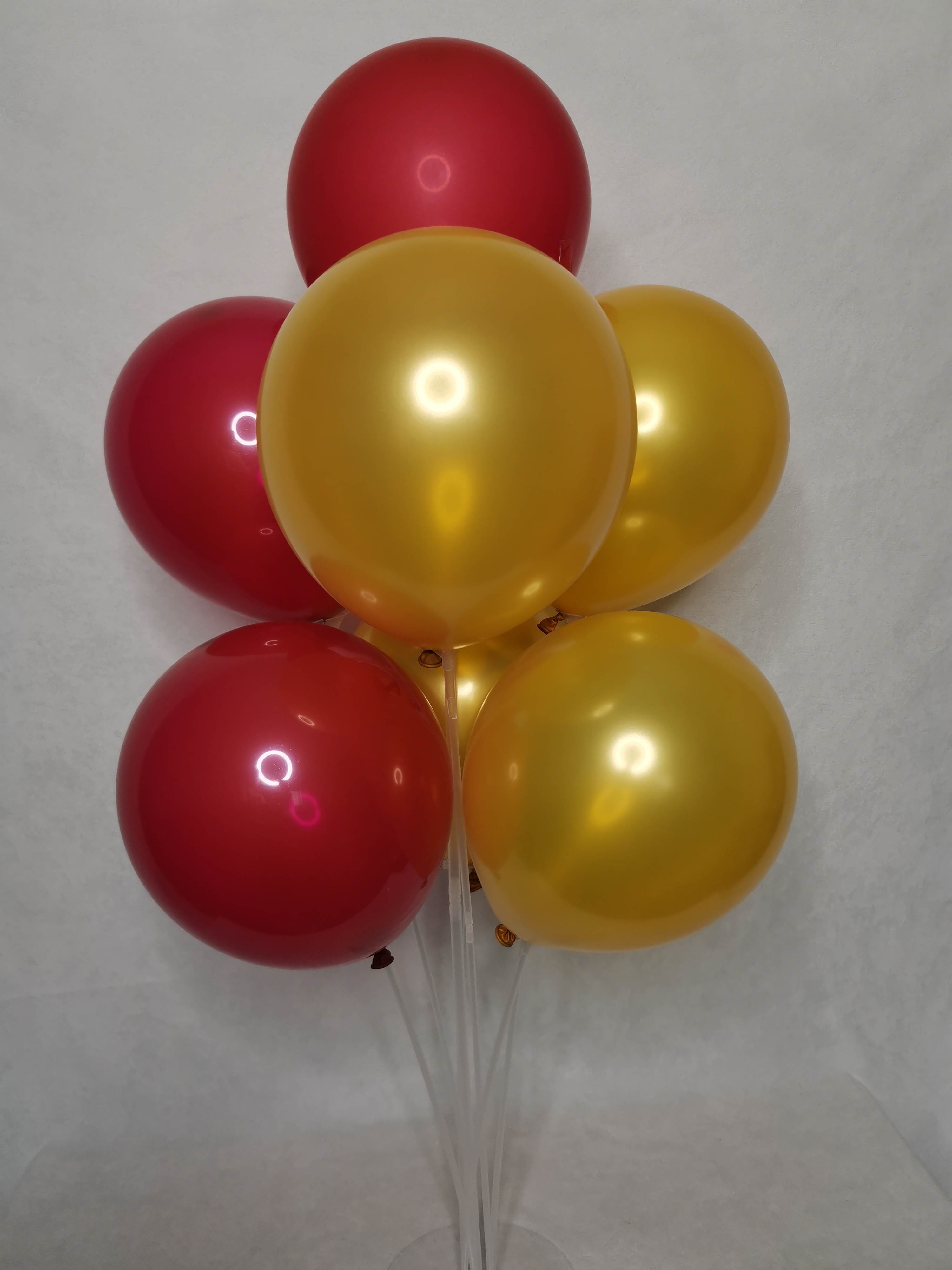 Набор воздушных шаров 123GRed из 2 цветов золотой и красный, 100шт