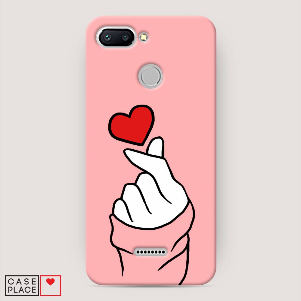 

Пластиковый чехол "Милое сердечко" на Xiaomi Redmi 6