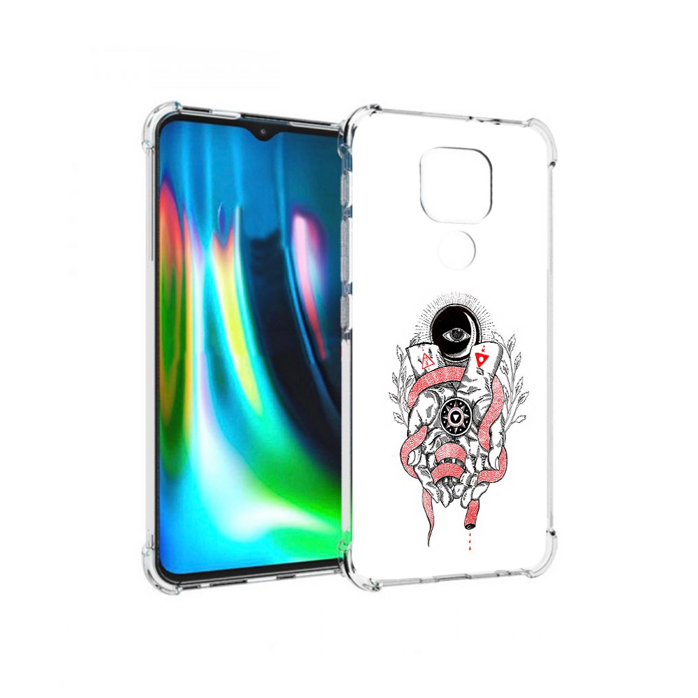 

Чехол MyPads Tocco для Motorola Moto G9 Play абстрация связанные руки (PT227081.347.213), Прозрачный, Tocco