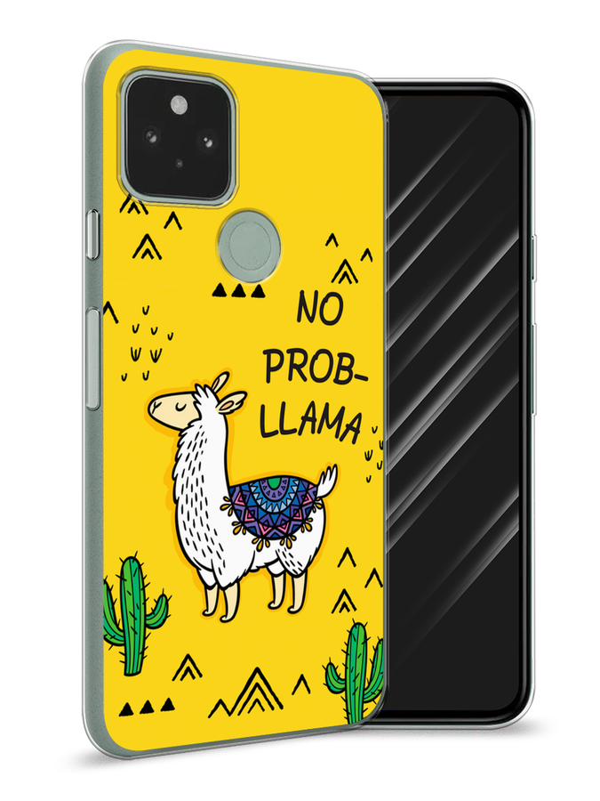 

Чехол Awog на Google Pixel 5A "No probLLama", Разноцветный, 271050-2