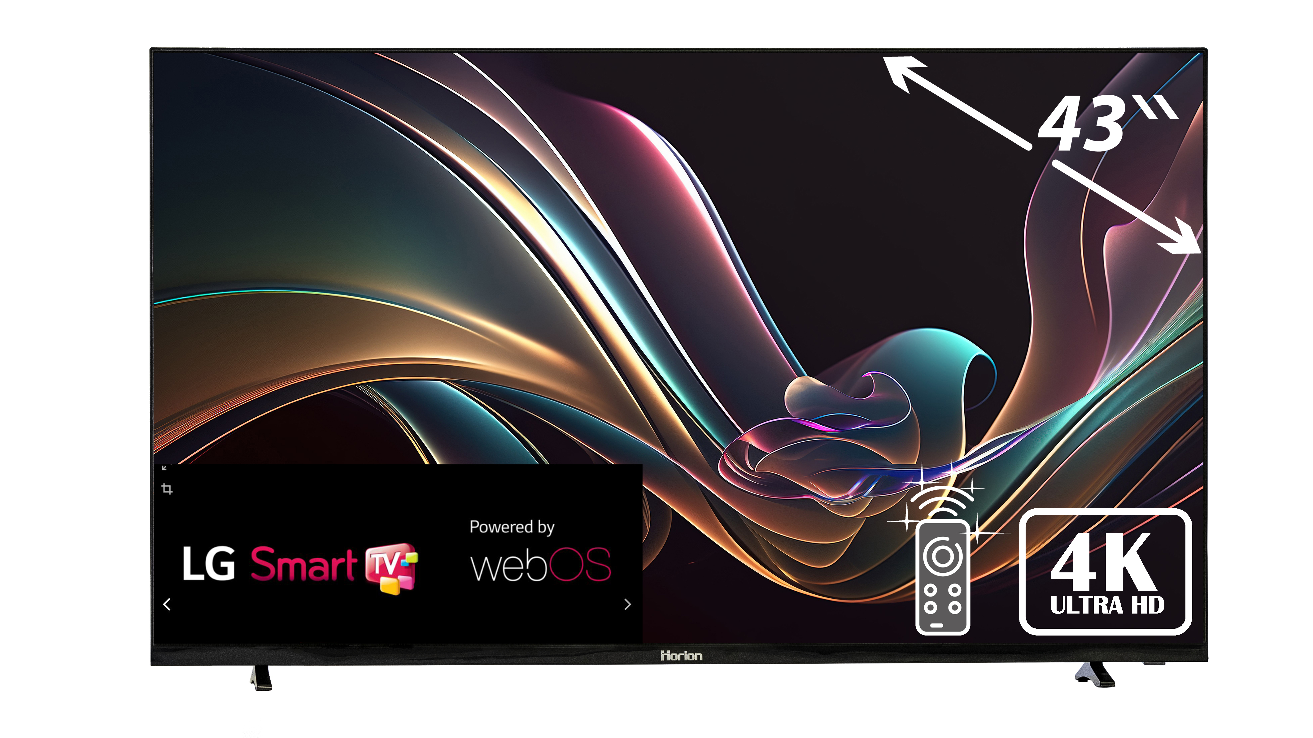 

Телевизор Horion WEE5-43FS-FDVB, 43"(109 см), FHD, Черный, WEE5-43FS-FDVB