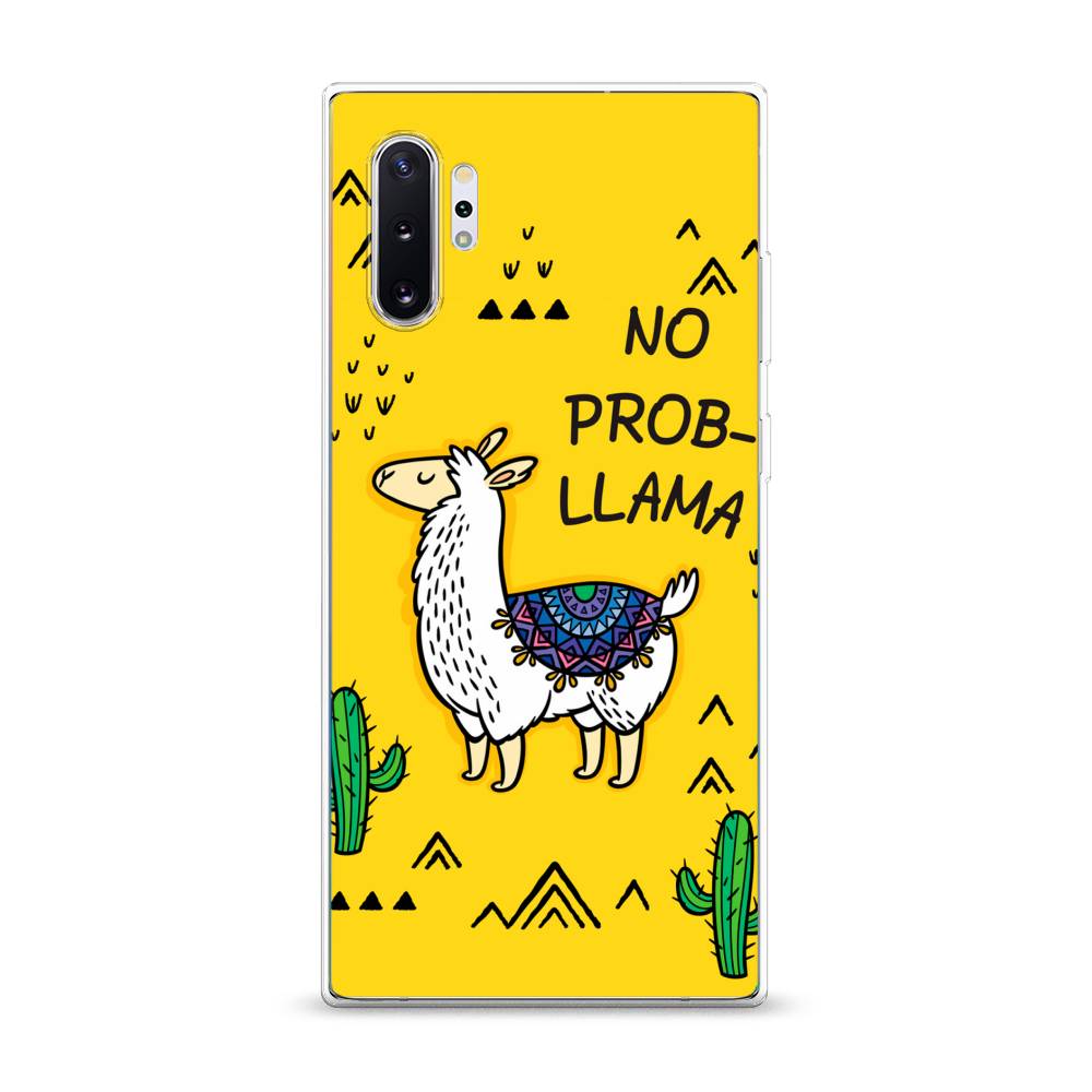 

Чехол Awog на Samsung Galaxy Note 10 + "No probLLama", Разноцветный, 28550-2