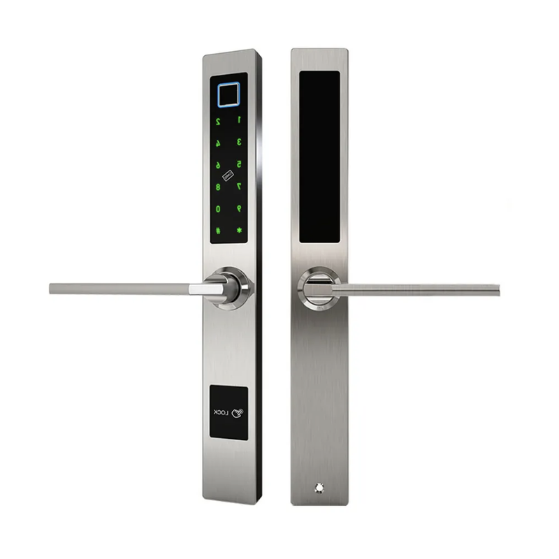 фото Умный электронный дверной замок safeburg smart slim lock с отпечатком пальца