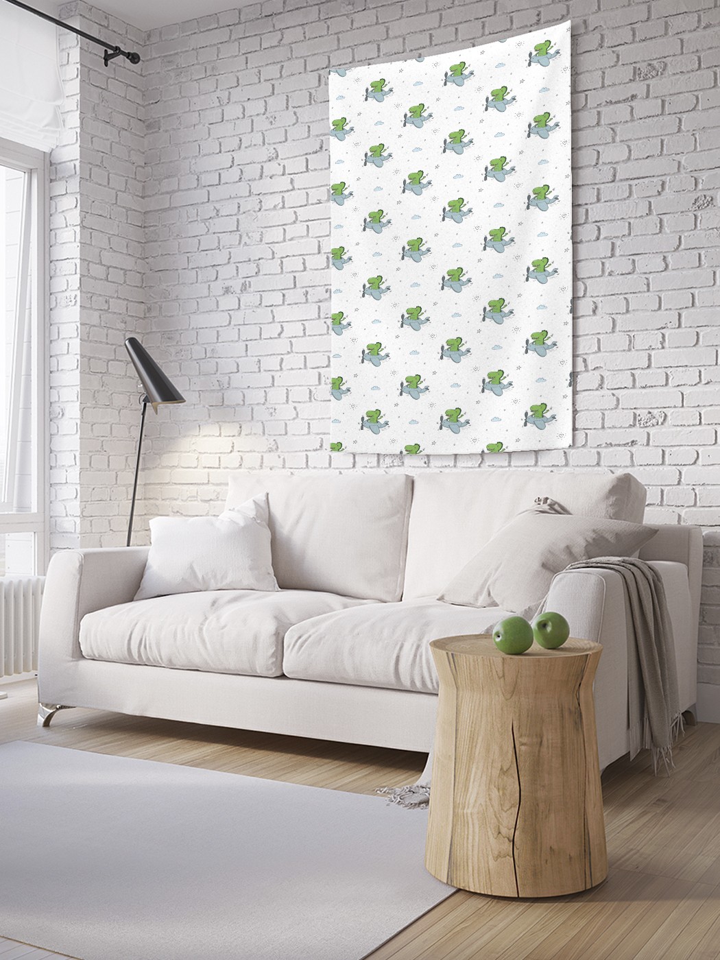 

Вертикальное фотопанно на стену JoyArty Дракончик на самолетике 150x200 см, Дракончик на самолетике