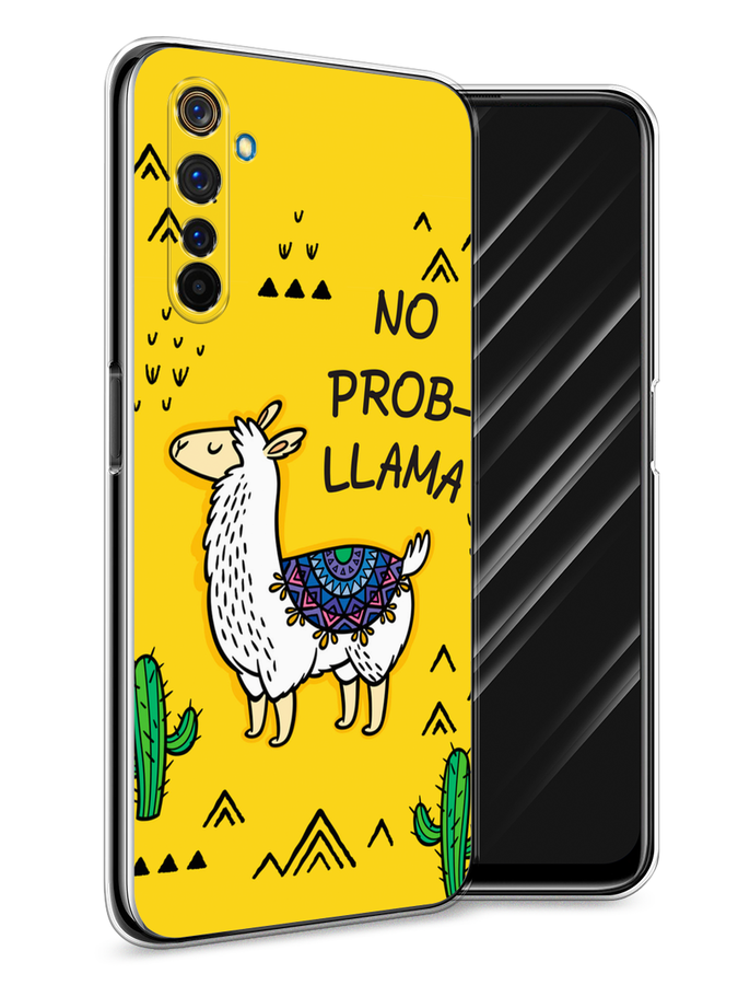 

Чехол Awog на Realme 6 Pro "No probLLama", Разноцветный, 252850-2