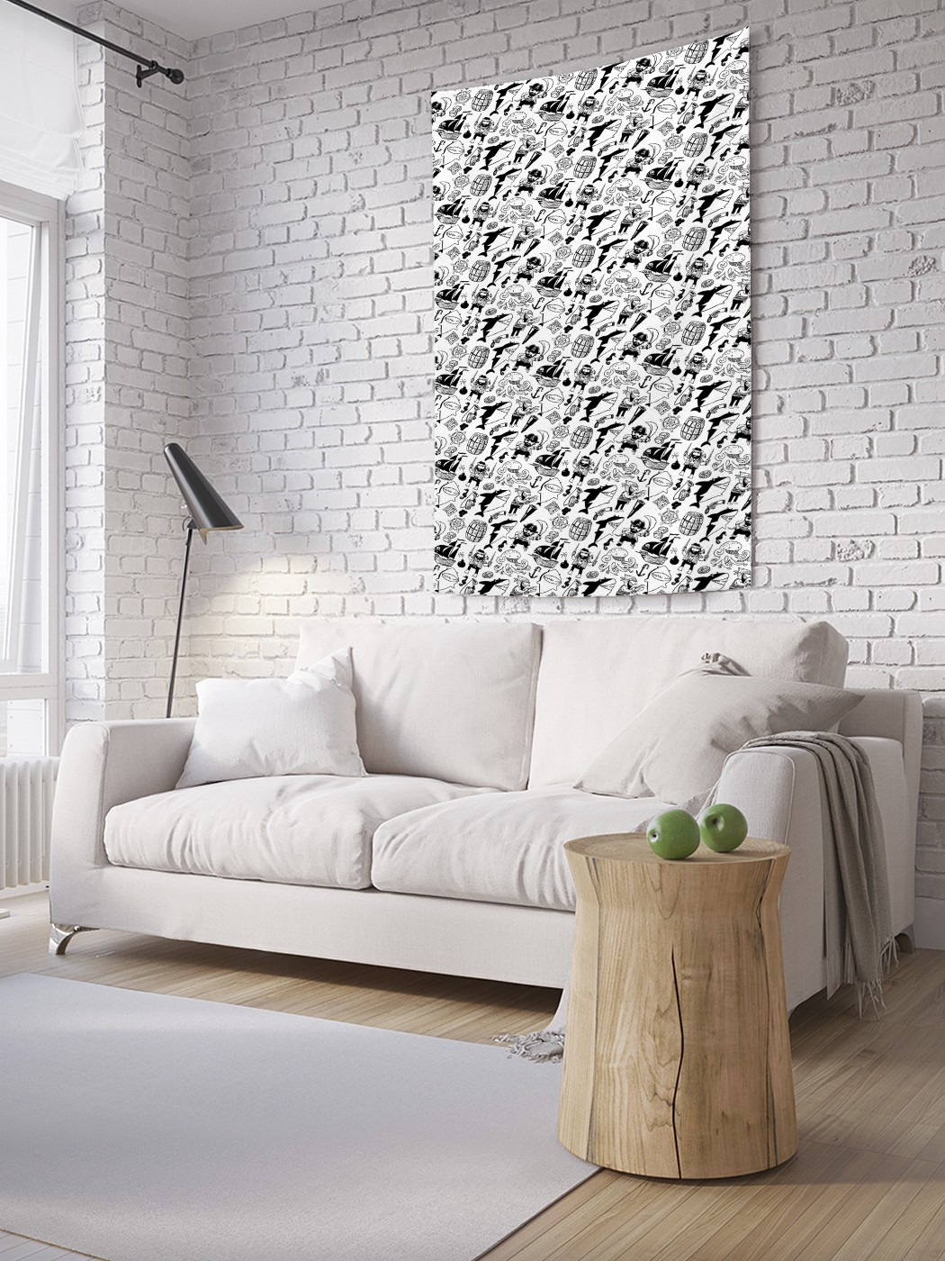 

Вертикальное фотопанно на стену JoyArty Отважные пираты 150x200 см, Отважные пираты