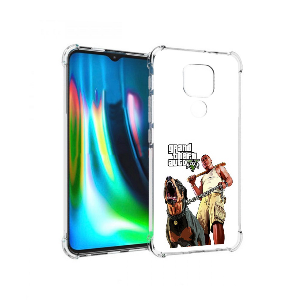 

Чехол MyPads Tocco для Motorola Moto G9 Play GTA грозная собака (PT227081.347.18), Прозрачный, Tocco