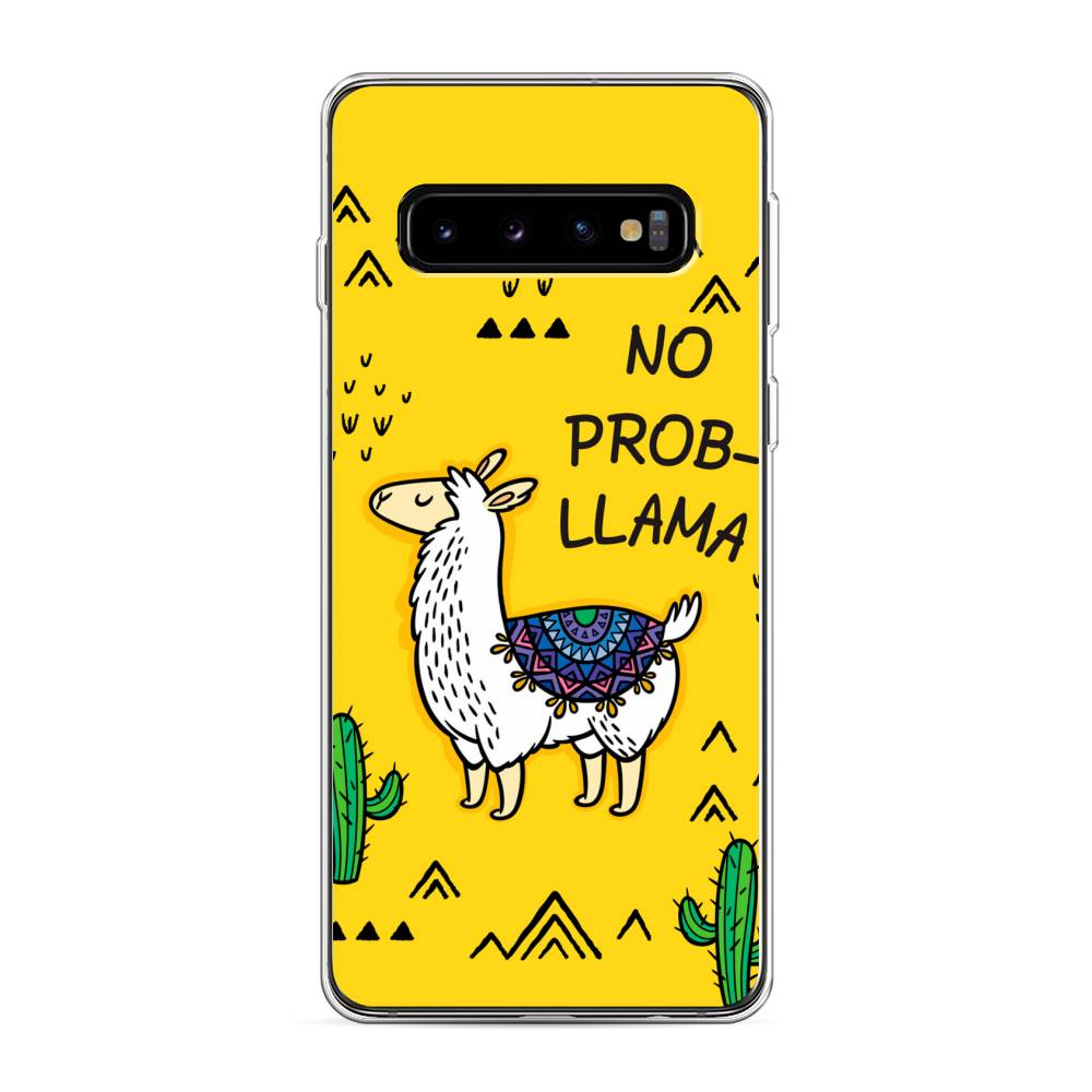 

Чехол Awog на Samsung Galaxy S10 "No probLLama", Разноцветный, 27050-2