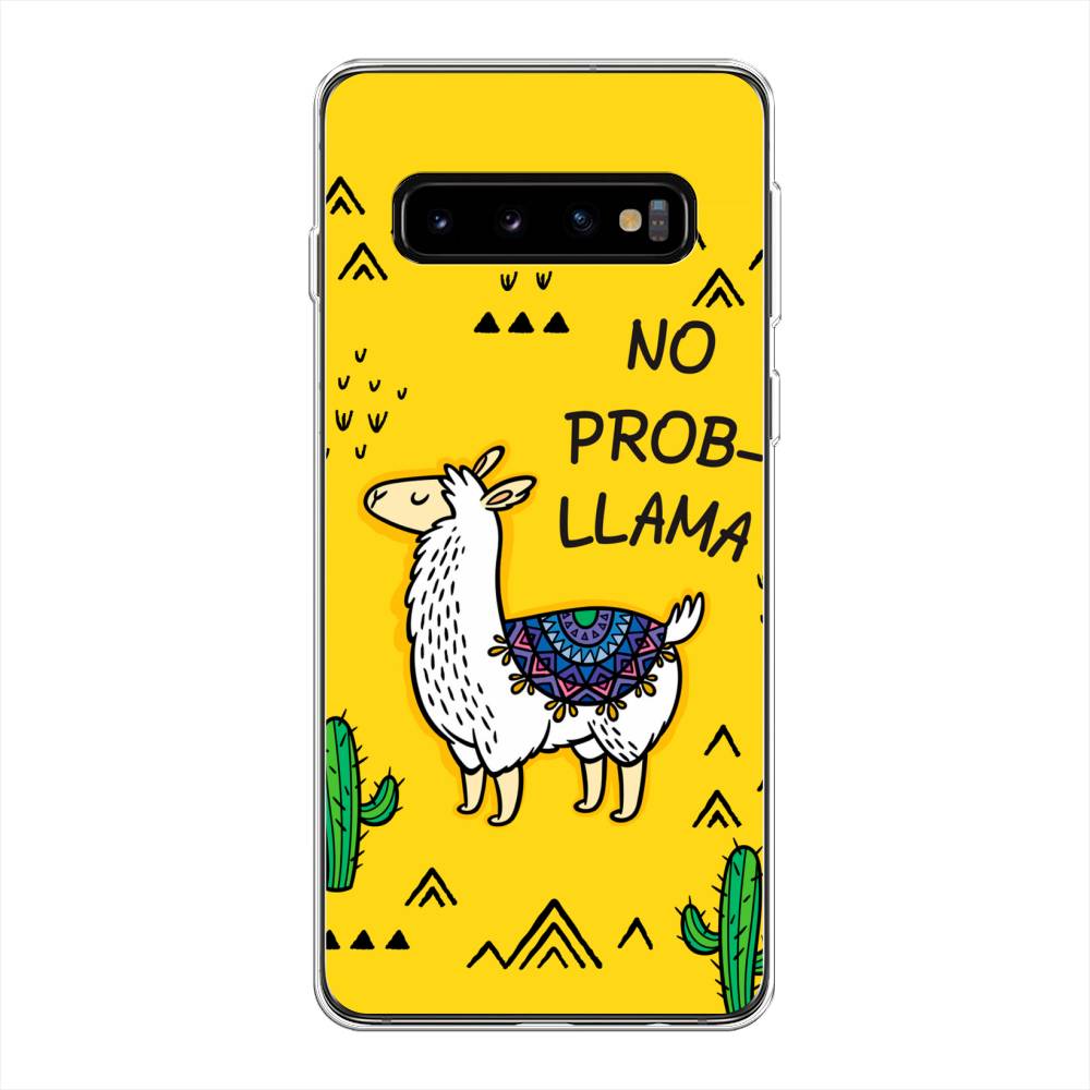 

Чехол Awog на Samsung Galaxy S10 + "No probLLama", Разноцветный, 27150-2