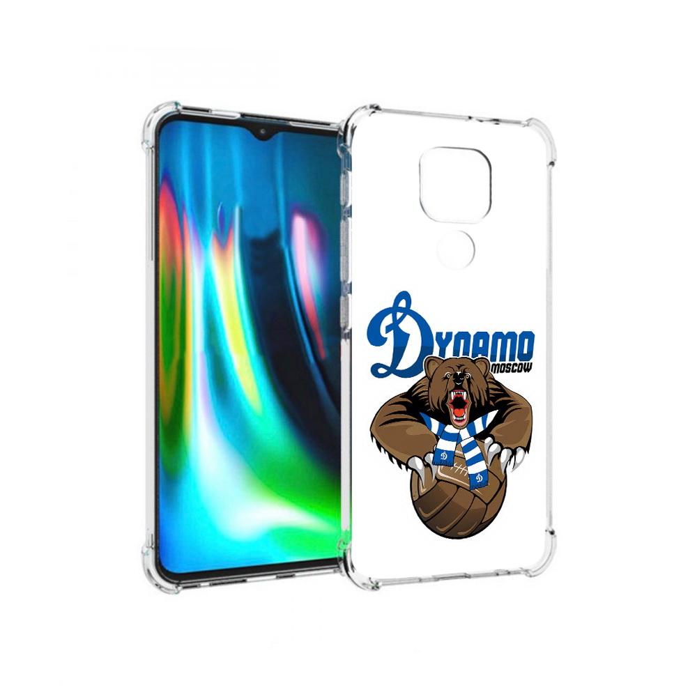 

Чехол MyPads Tocco для Motorola Moto G9 Play ФК Динамо медведь (PT227081.347.175), Прозрачный, Tocco
