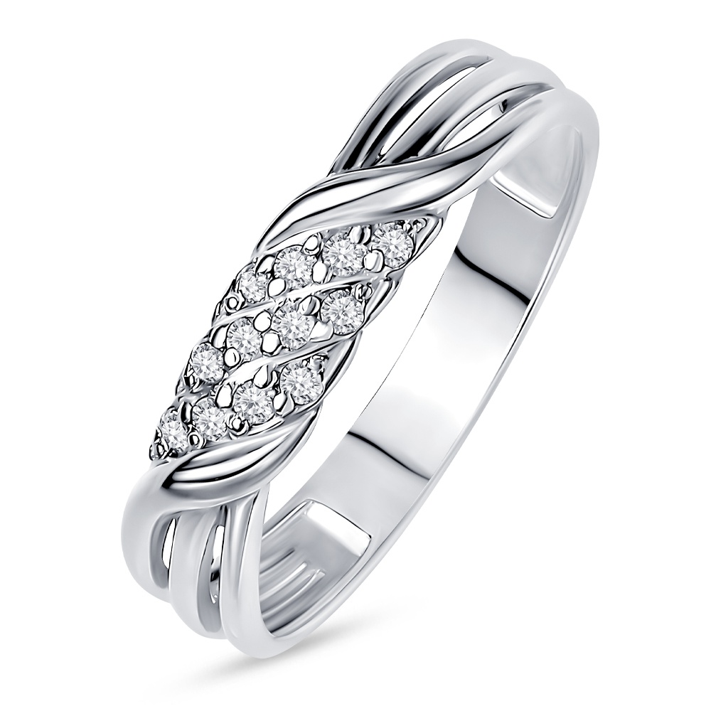 

Кольцо из серебра р.  585Gold 701013504, циркон, 701013504