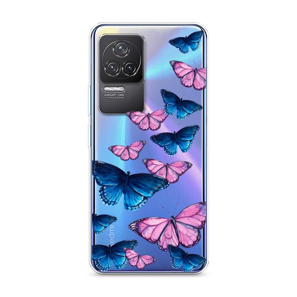 фото Силиконовый чехол "полет бабочек" на xiaomi redmi k50 awog
