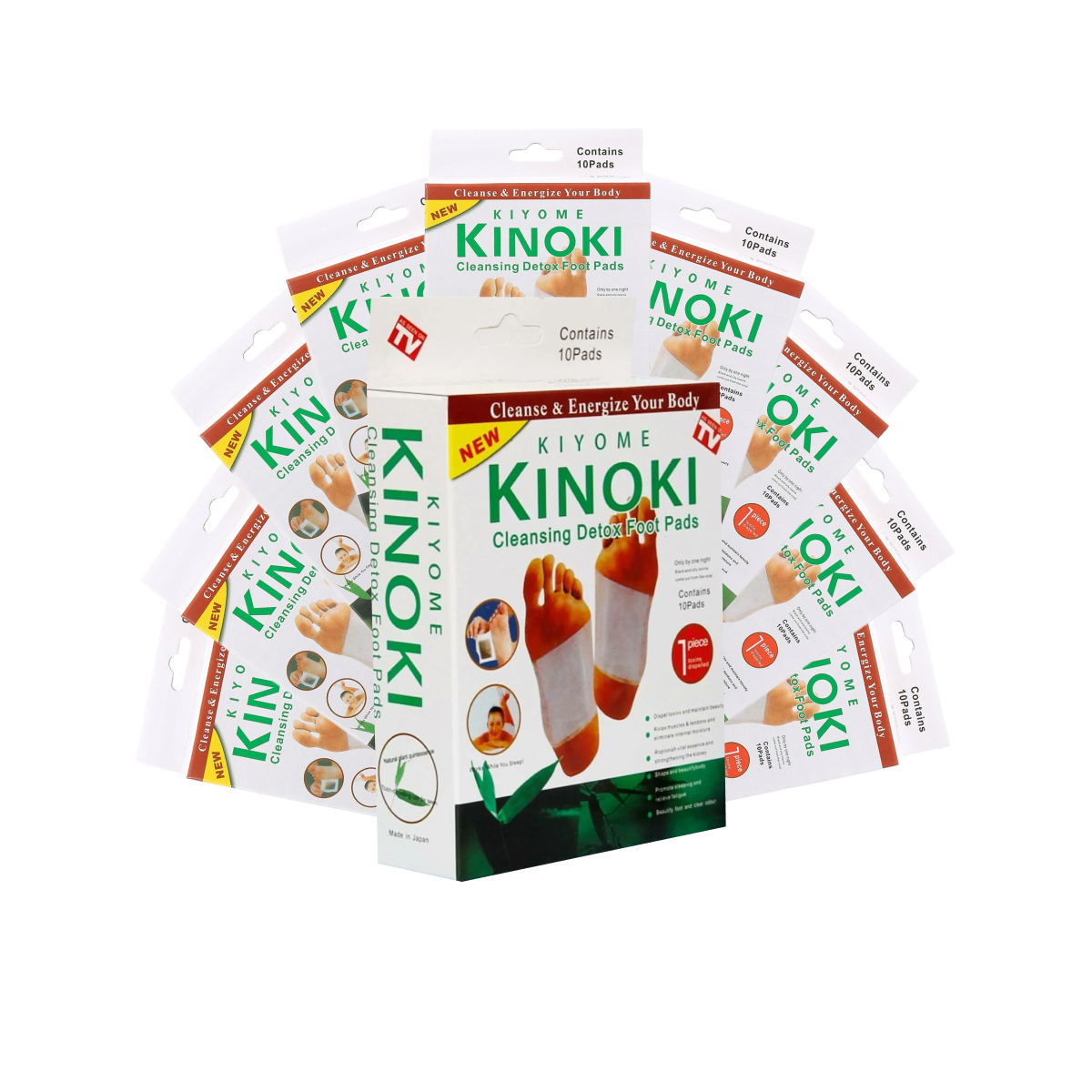 Купить Пластыри Kinoki китайские для очищения организма детокс 10 упаковок 100 шт.