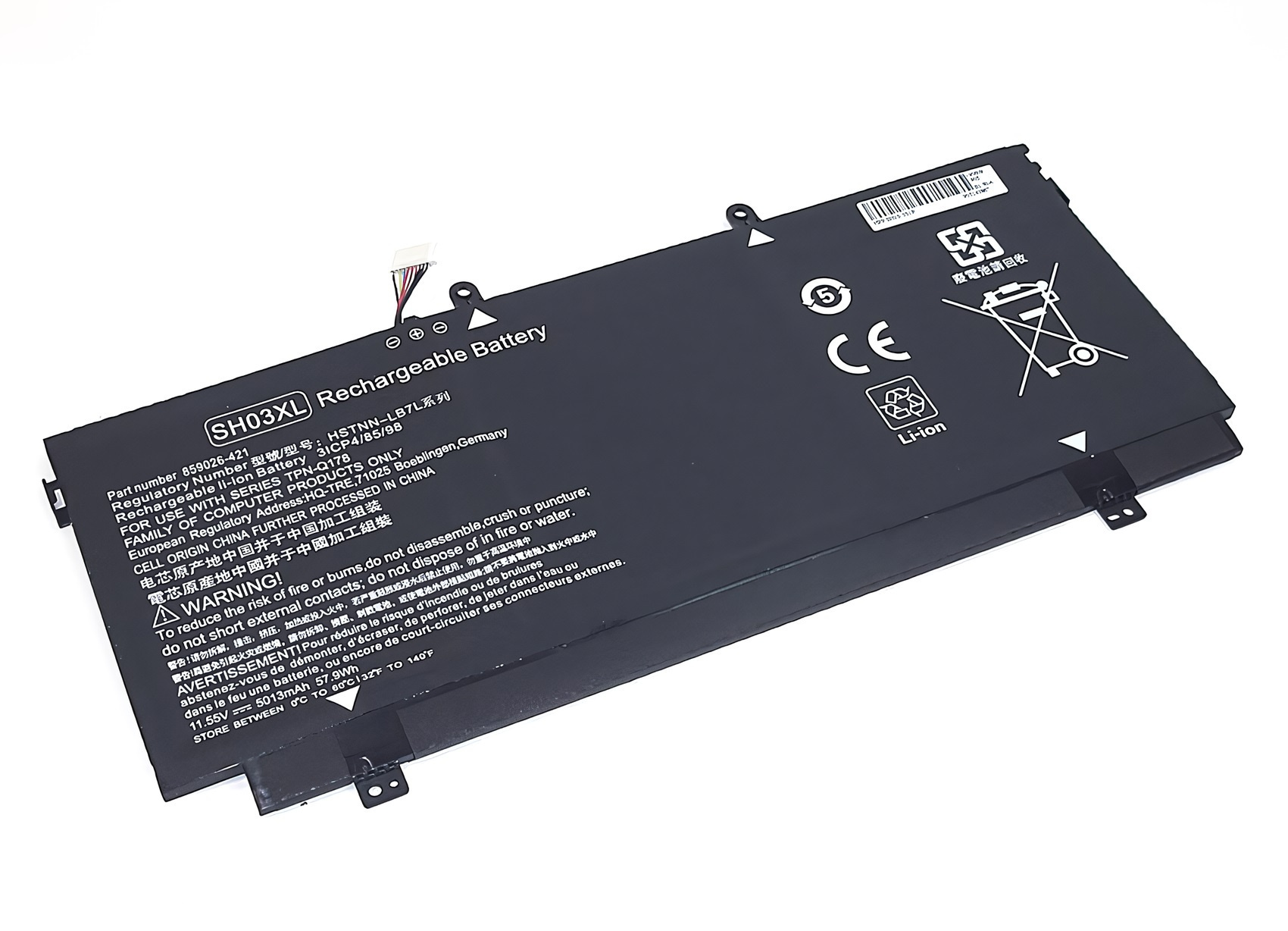 

Аккумулятор для ноутбука HP 13-AB 13-AC (11.55V 4200mAh) OEM CN03XL