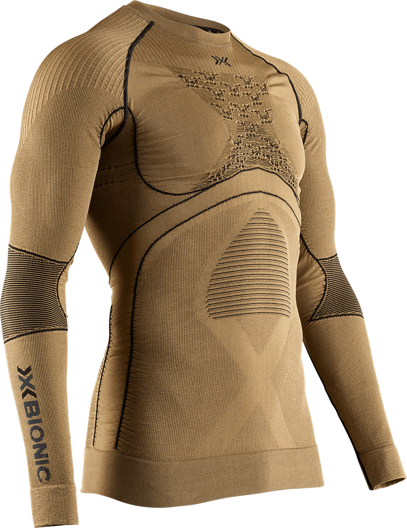 фото Термобелье мужское x-bionic radiactor 4.0 shirt lg sl men 22/23 коричневый us: l