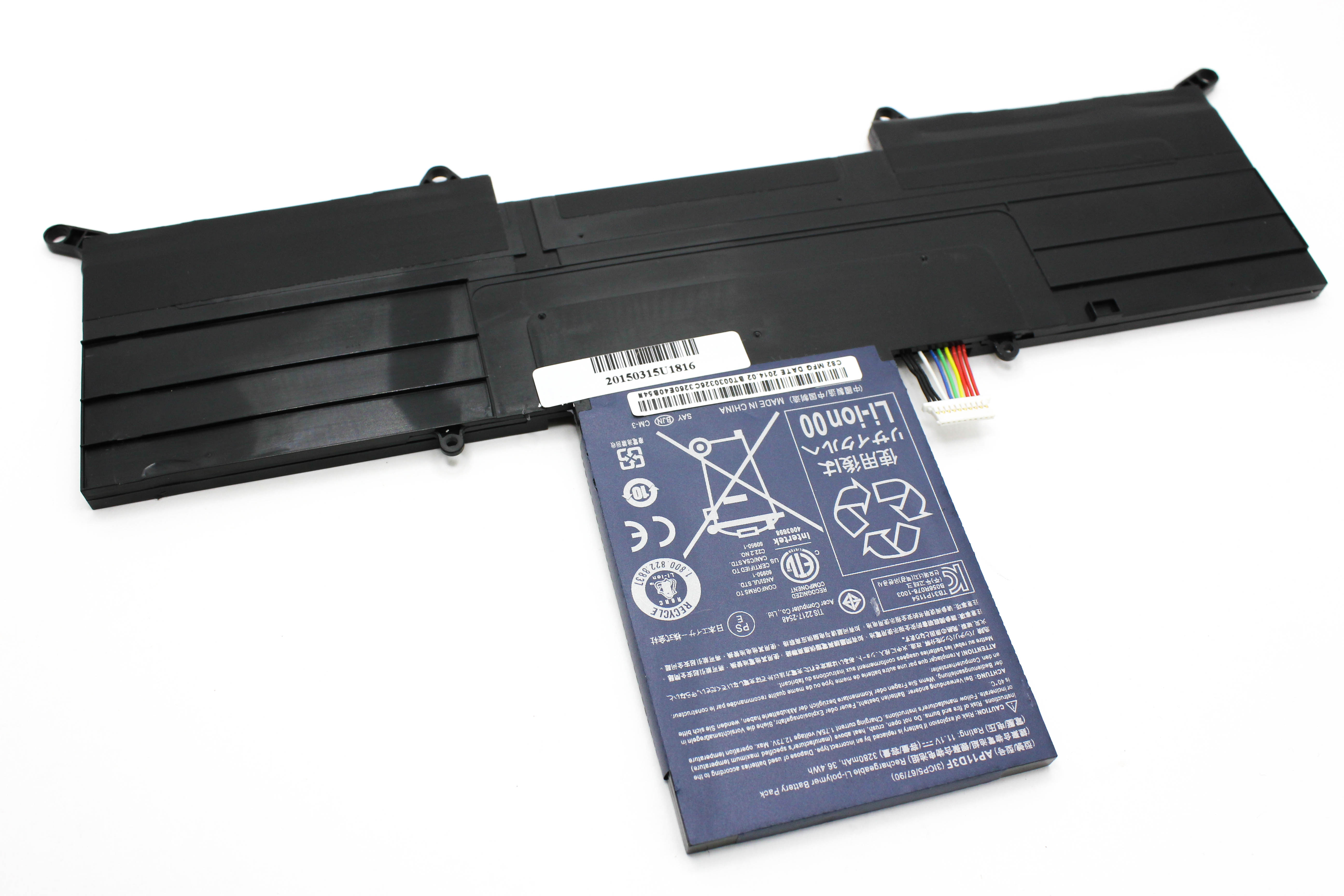 

Аккумулятор для ноутбука Acer S3-331 (11.1V 3200mAh) 3ICP5/65/88, 3ICP5/67/90