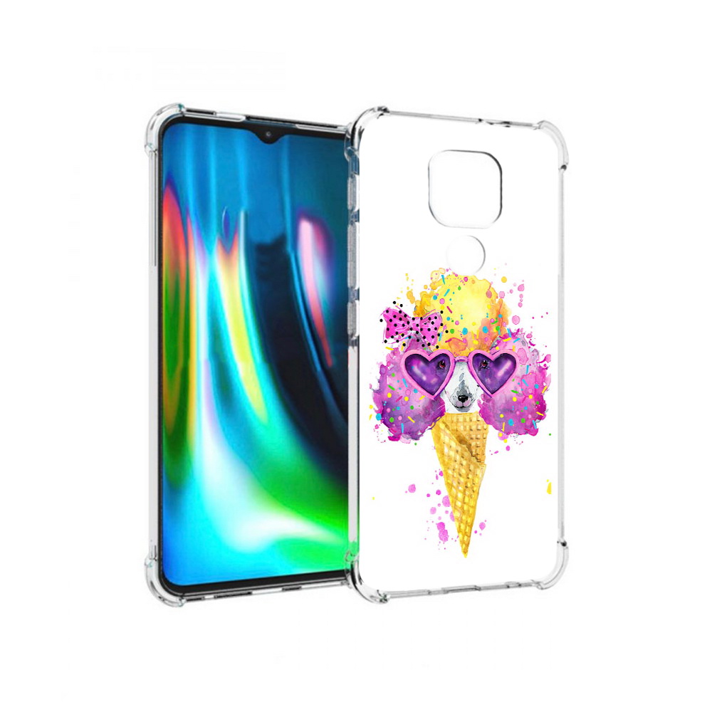 

Чехол MyPads Tocco для Motorola Moto G9 Play Рожок (PT227081.347.146), Прозрачный, Tocco
