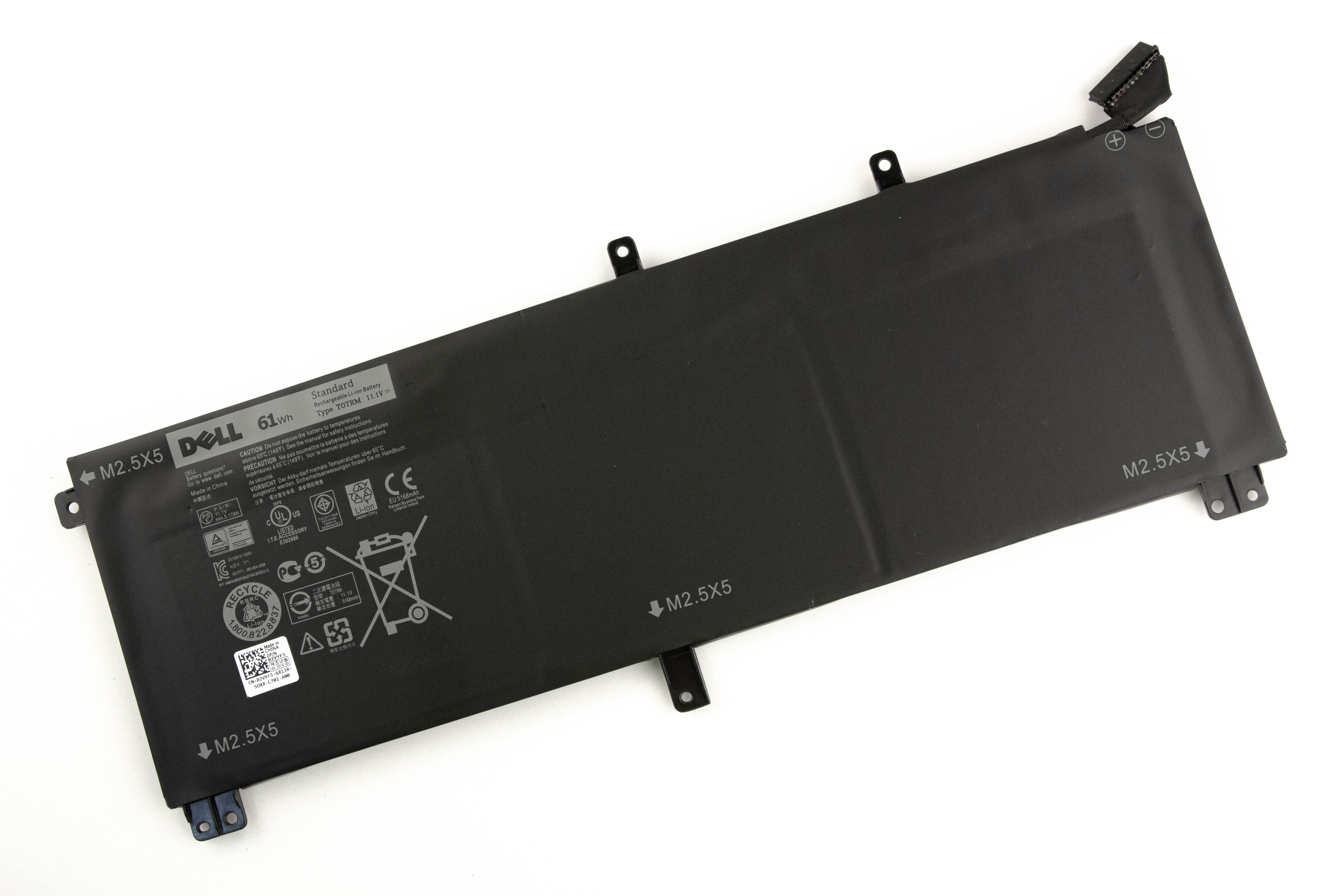 

Аккумулятор для ноутбука Dell XPS 15-9530 ORG (11.1V 5170Wh) TOTRM H76MV