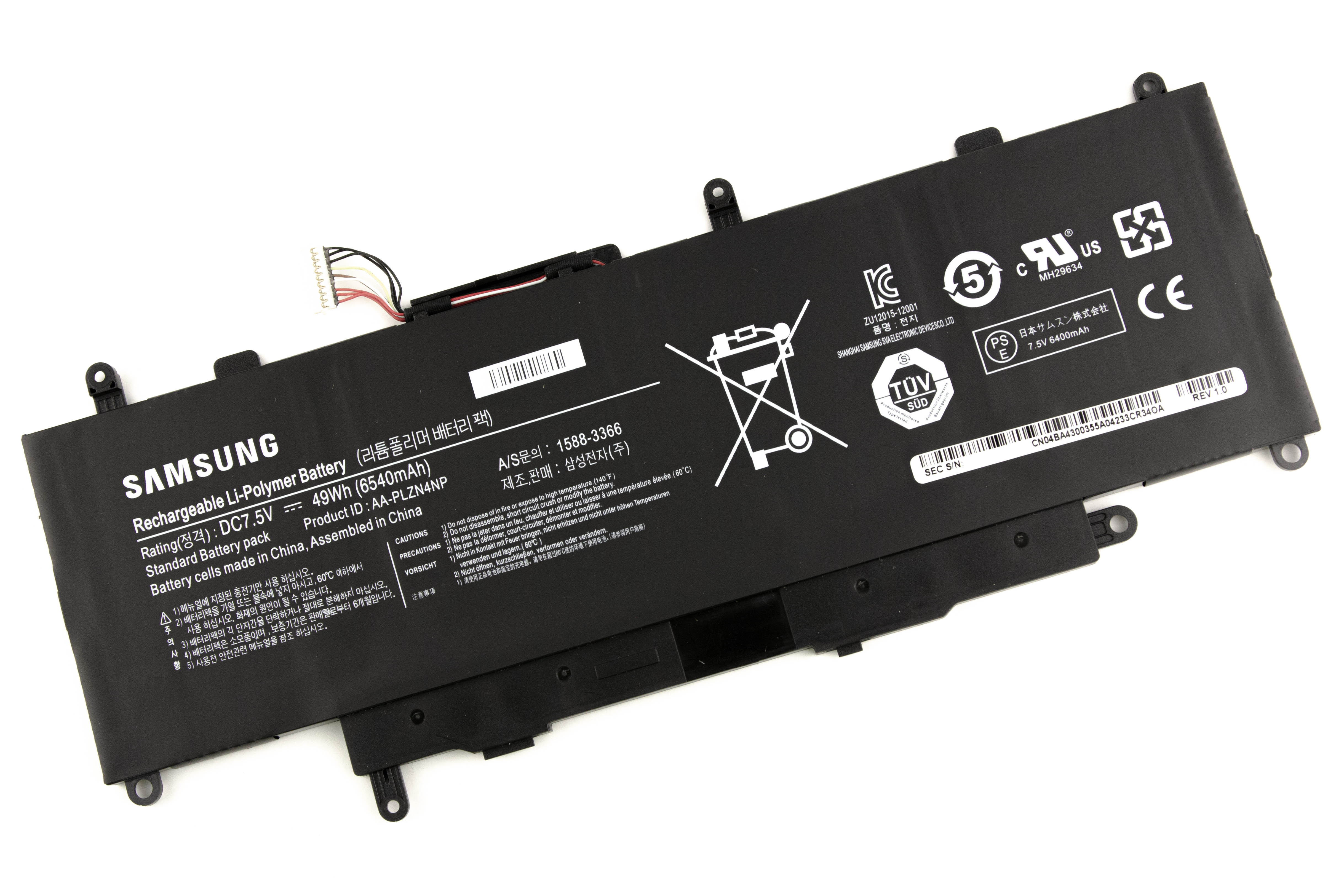 

Аккумулятор для ноутбука Samsung XE700T1C ORG (7.5V 6540mAh) AA-PLZN4NP