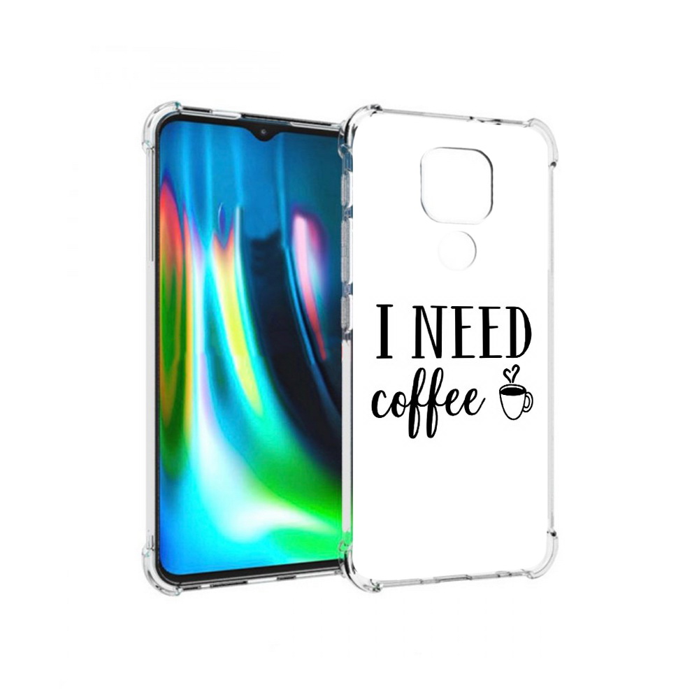 

Чехол MyPads Tocco для Motorola Moto G9 Play Мне нужен кофе (PT227081.347.121), Прозрачный, Tocco