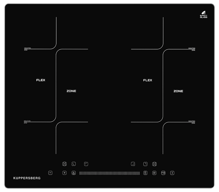 фото Встраиваемая варочная панель индукционная kuppersberg ics 622 r черный