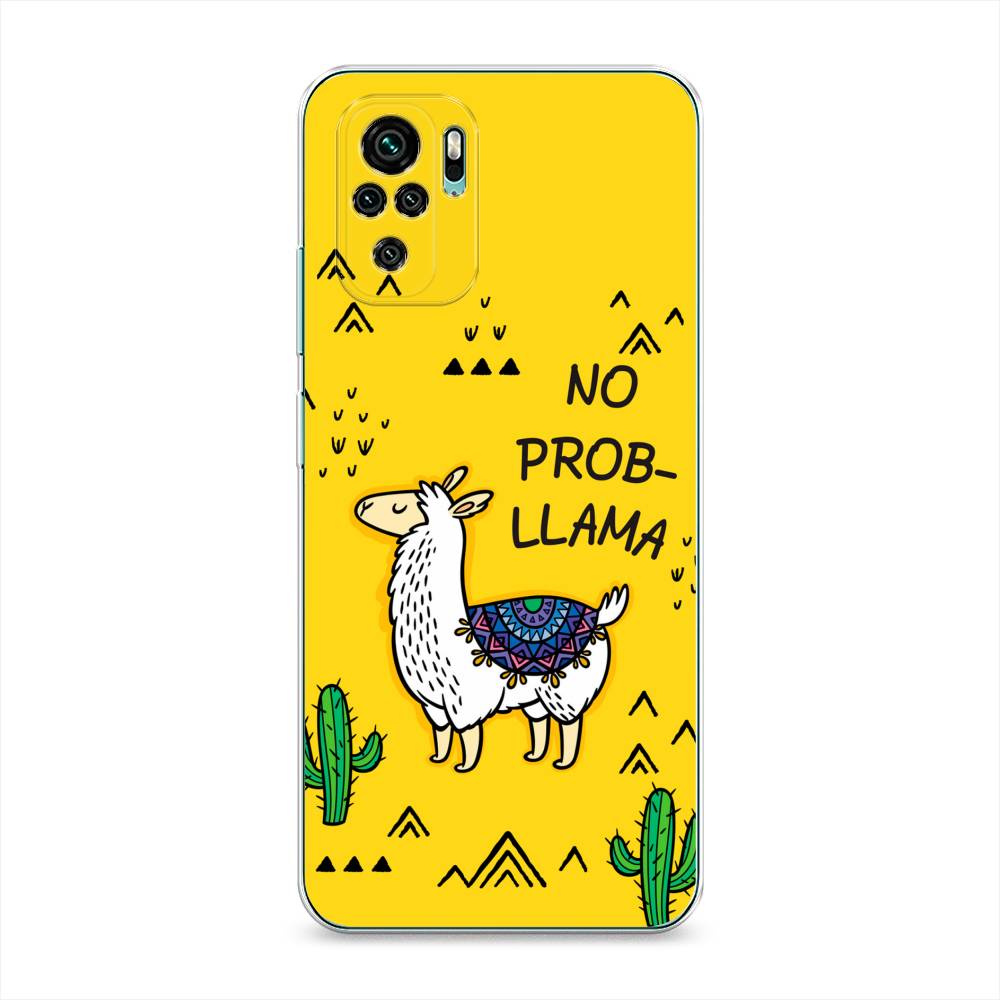 фото Чехол awog "no probllama" для xiaomi redmi note 10