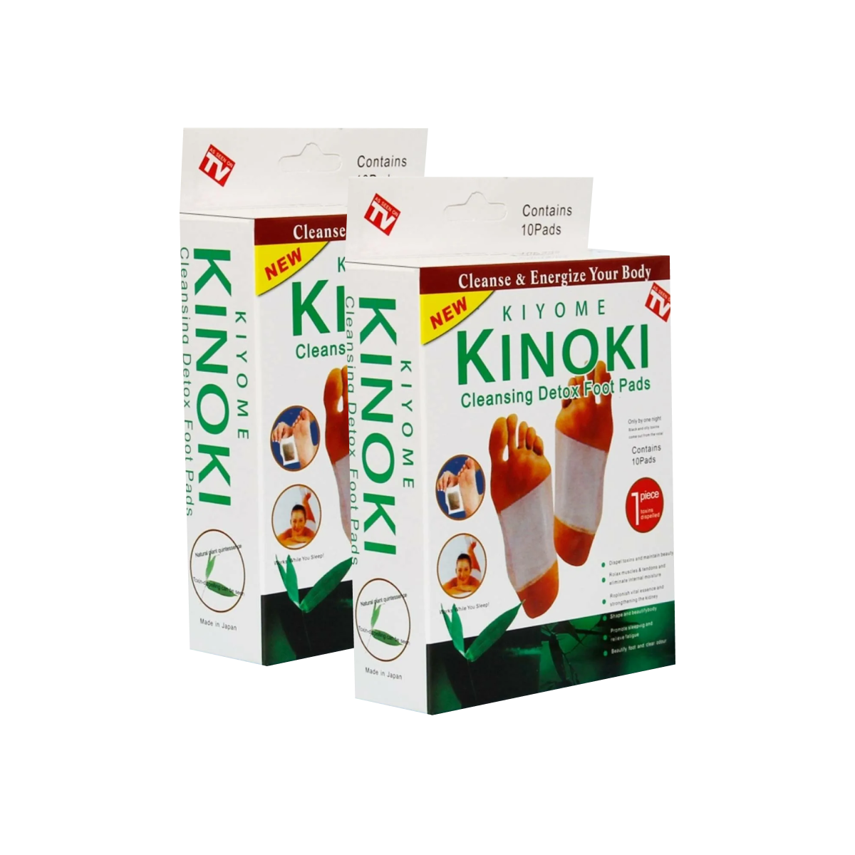 Пластыри Kinoki китайские для очищения организма детокс 2 упаковки 20 шт.