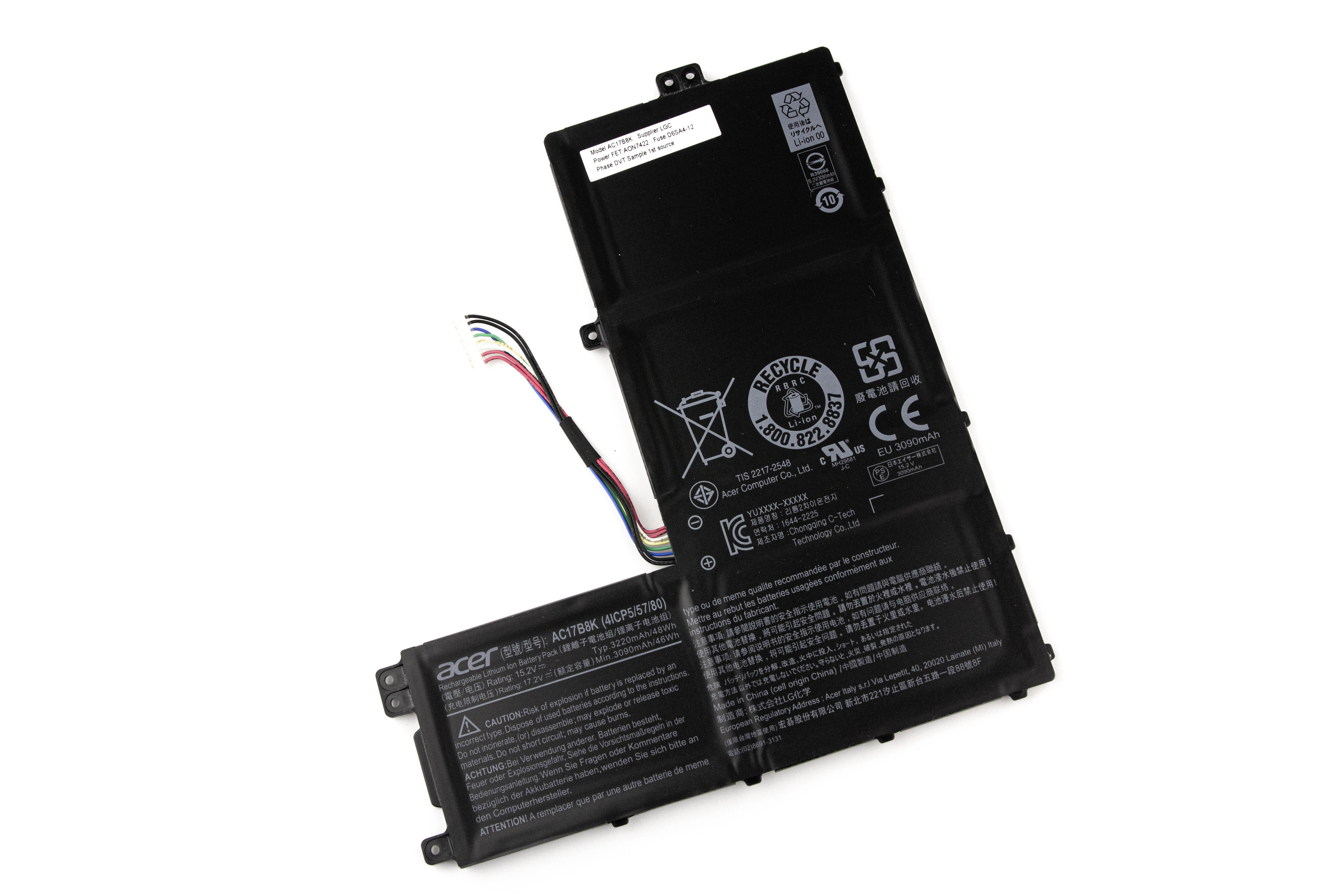 

Аккумулятор для ноутбука Acer SF315-52G (15.2V 3220mAh) ORG AC17B8K