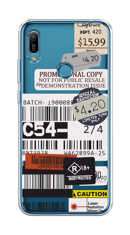 

Чехол на Huawei Y6 2019, Honor 8a/8a Pro/Y6s "Flight to Paris", Серый;бежевый, 68750-1