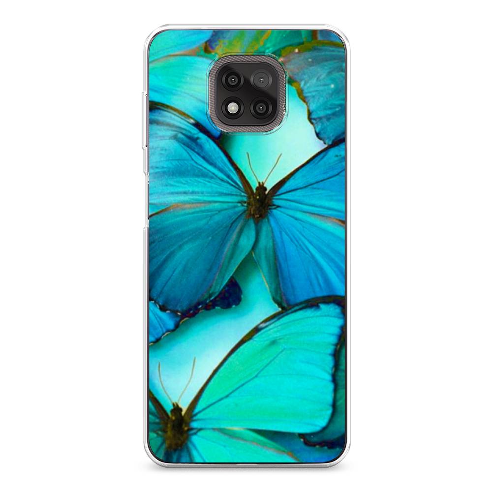 

Чехол Awog на Motorola Moto G Power 2021 "Неоновые бабочки", Разноцветный, 242750-4