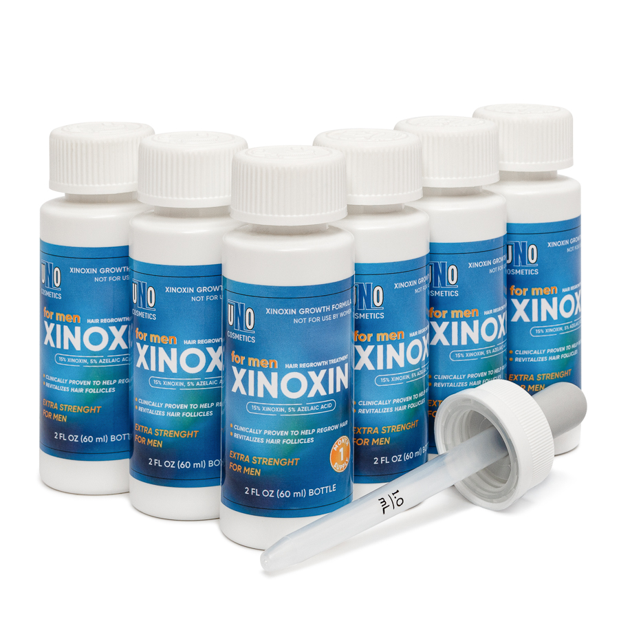 Лосьон Xinoxin для активации роста волоc, 15%, С мятной отдушкой, 60 мл 6 флаконов