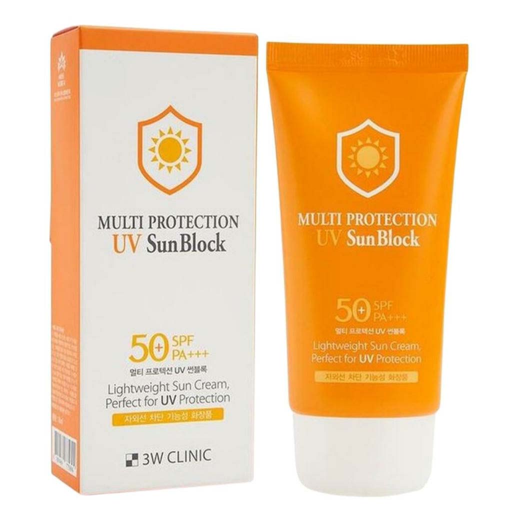 Солнцезащитный крем 3W Clinic Multi для лица protection UV 50+ SPF PA+++ 70 мл