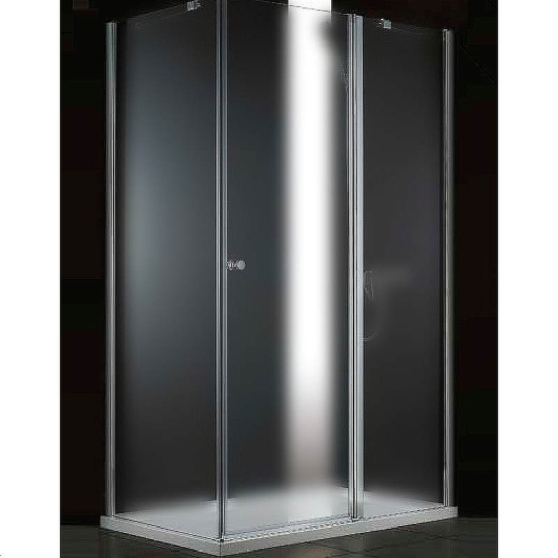 

Душевой уголок Cezares Elena 120x100 R ELENA-W-AH-1-120/100-P-Cr-R Хром стекло рифленое