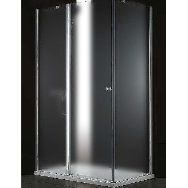 

Душевой уголок Cezares Elena 120x100 L ELENA-W-AH-1-120/100-P-Cr-L Хром стекло рифленое