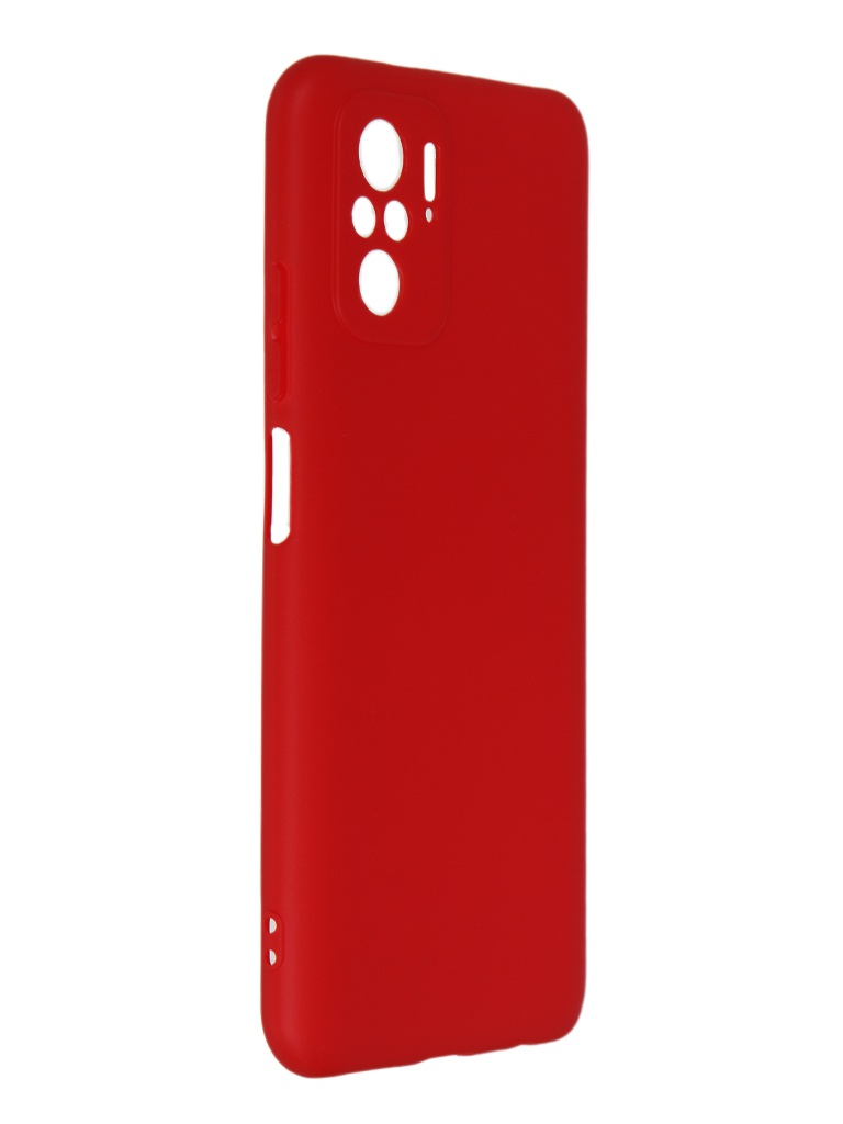 фото Чехол df для xiaomi redmi note 10/10s/poco m5s silicone red xicase-69 df-group