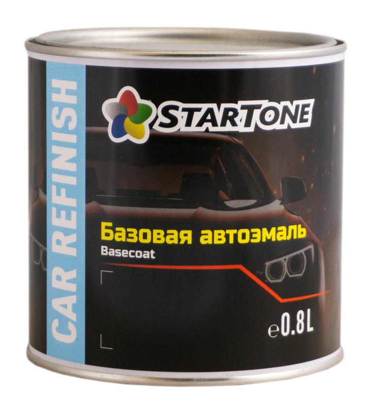 

Эмаль базовая Startone Renault D69 Gris platine 0,8л, Серебристый