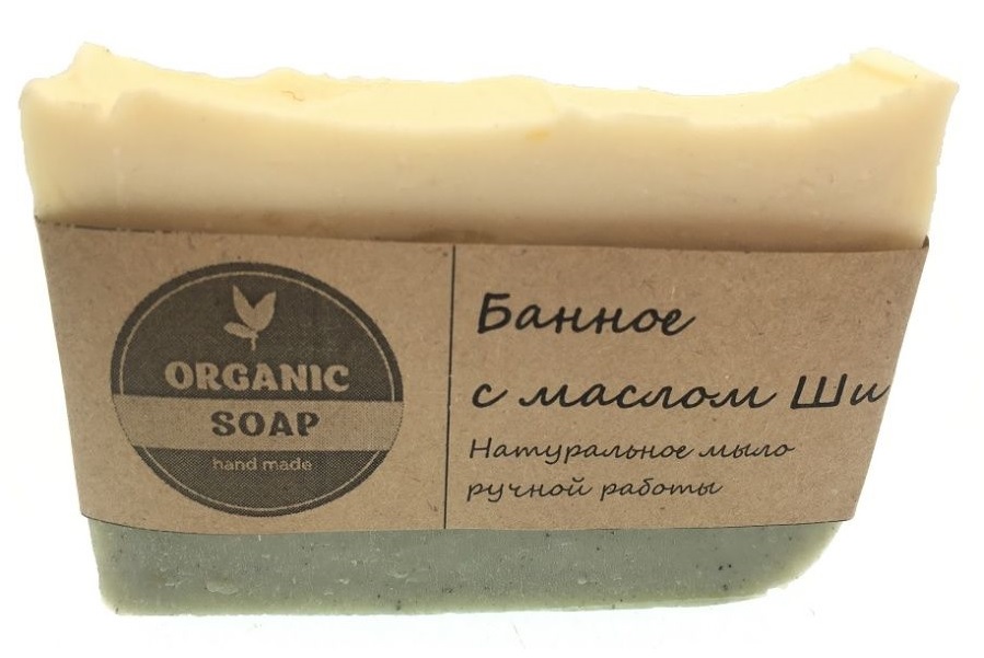 фото Мыло ручной работы organic soap банное с маслом ши и голубой глиной organic soap hand made