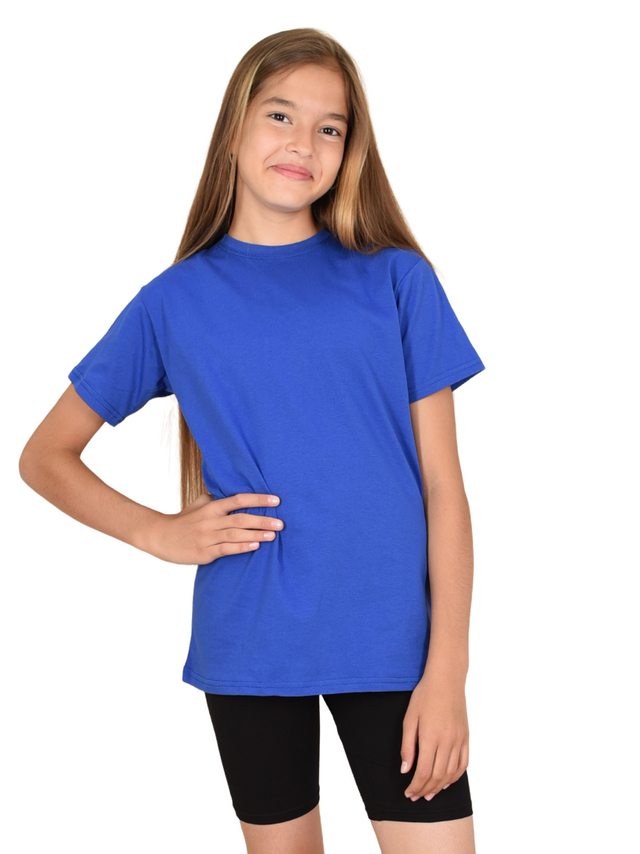 

Футболка для девочек LIDEKO kids О35-16-Б цв. синий р. 128, О35-16-Б
