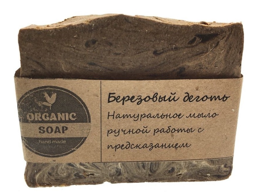 фото Мыло ручной работы organic soap дегтярное с маслом ши, бабассу 120 г organic soap hand made