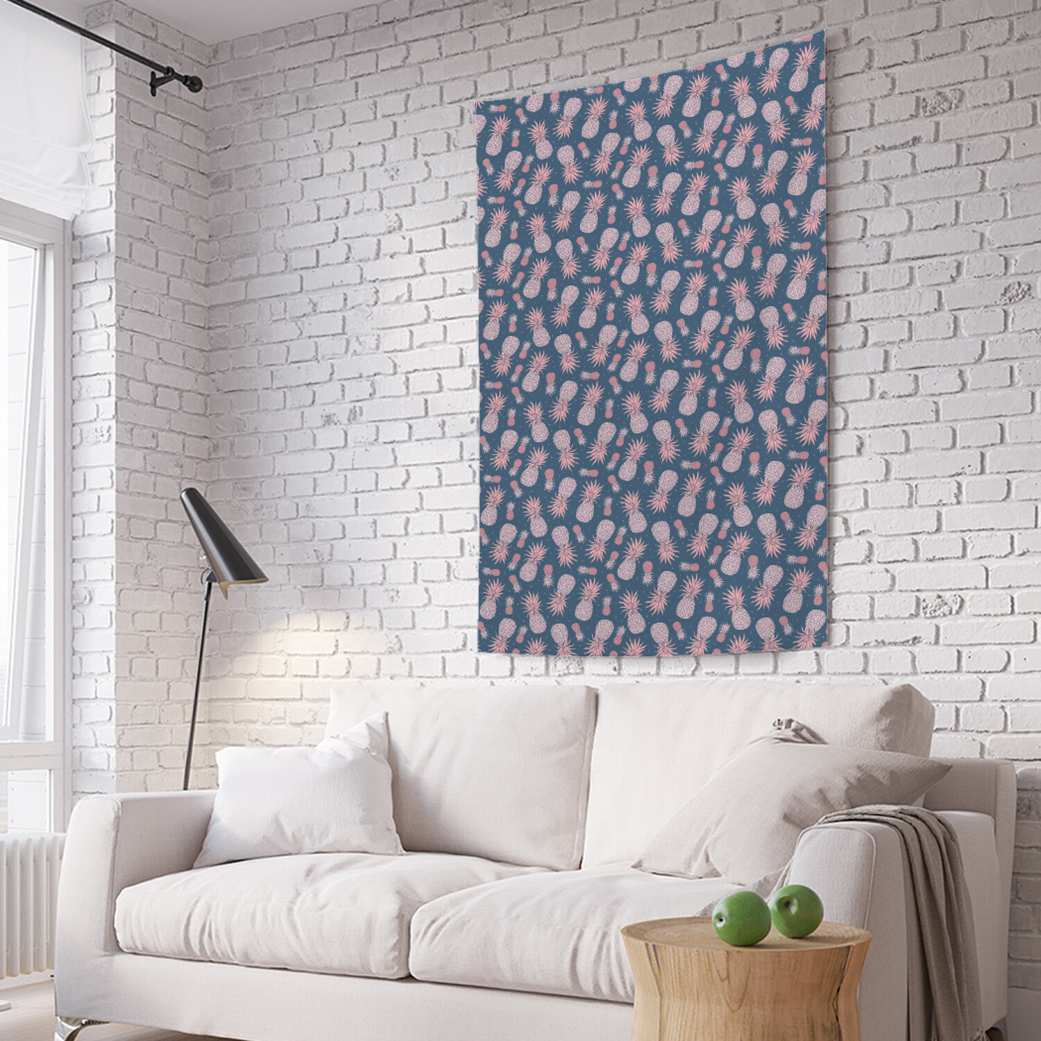

Вертикальное фотопанно на стену JoyArty Ночные ананасы 150x200 см, Ночные ананасы