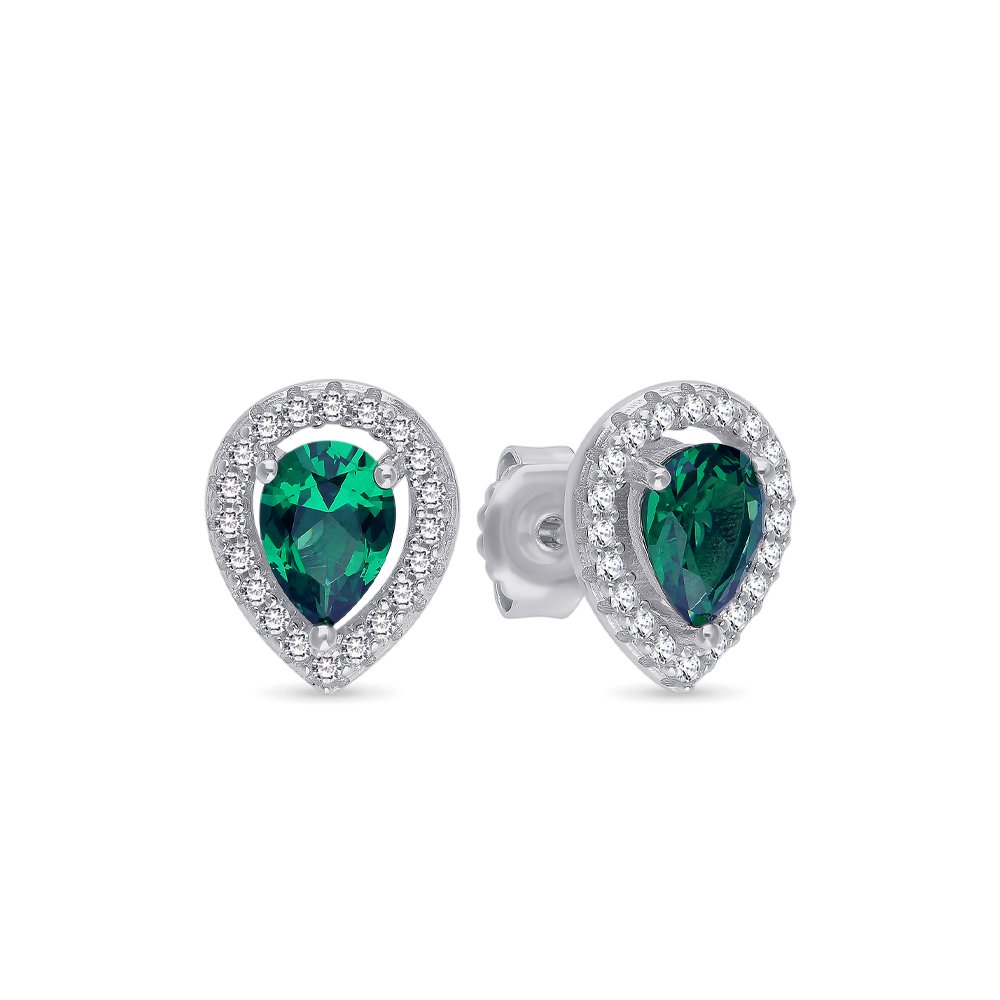 

Серьги из серебра 585Gold 702006733, фианит\фианит, 702006733